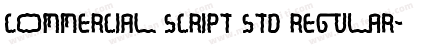 commercial script std regular字体转换